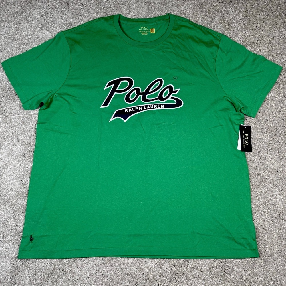 NWT Polo Ralph Lauren Mens Classic Fit T-Shirt Green Logo 2XB
